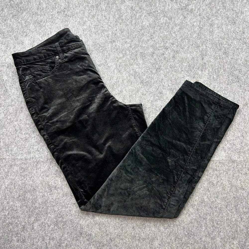 Chico's Jeggings Pants Women's Size 2 / 12 High Rise Black Velvet